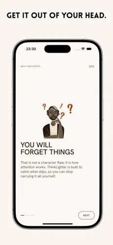 ThinkLighter ekranı